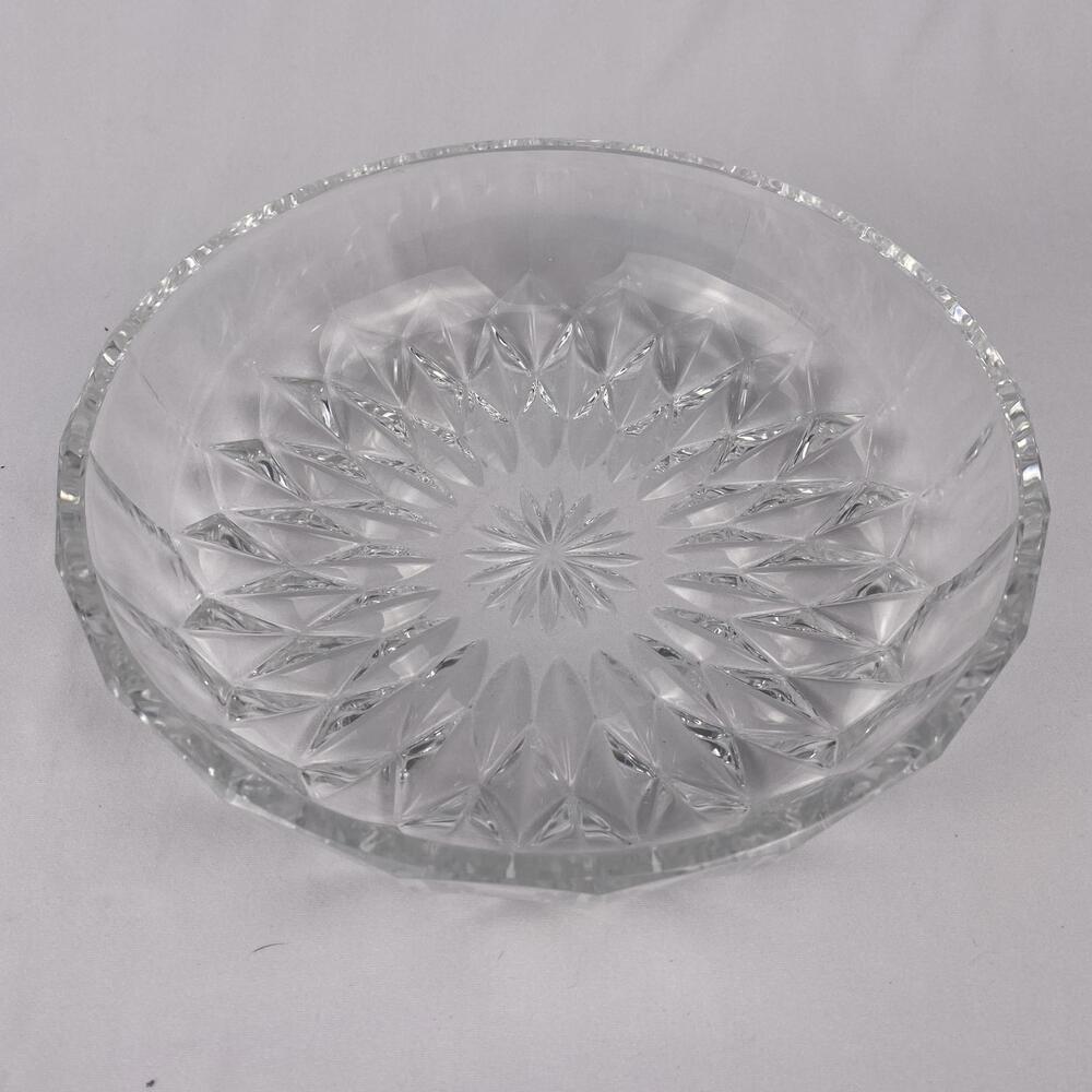 Elegant Cut Glass Serving Bowl - Vintage Crystal Dish